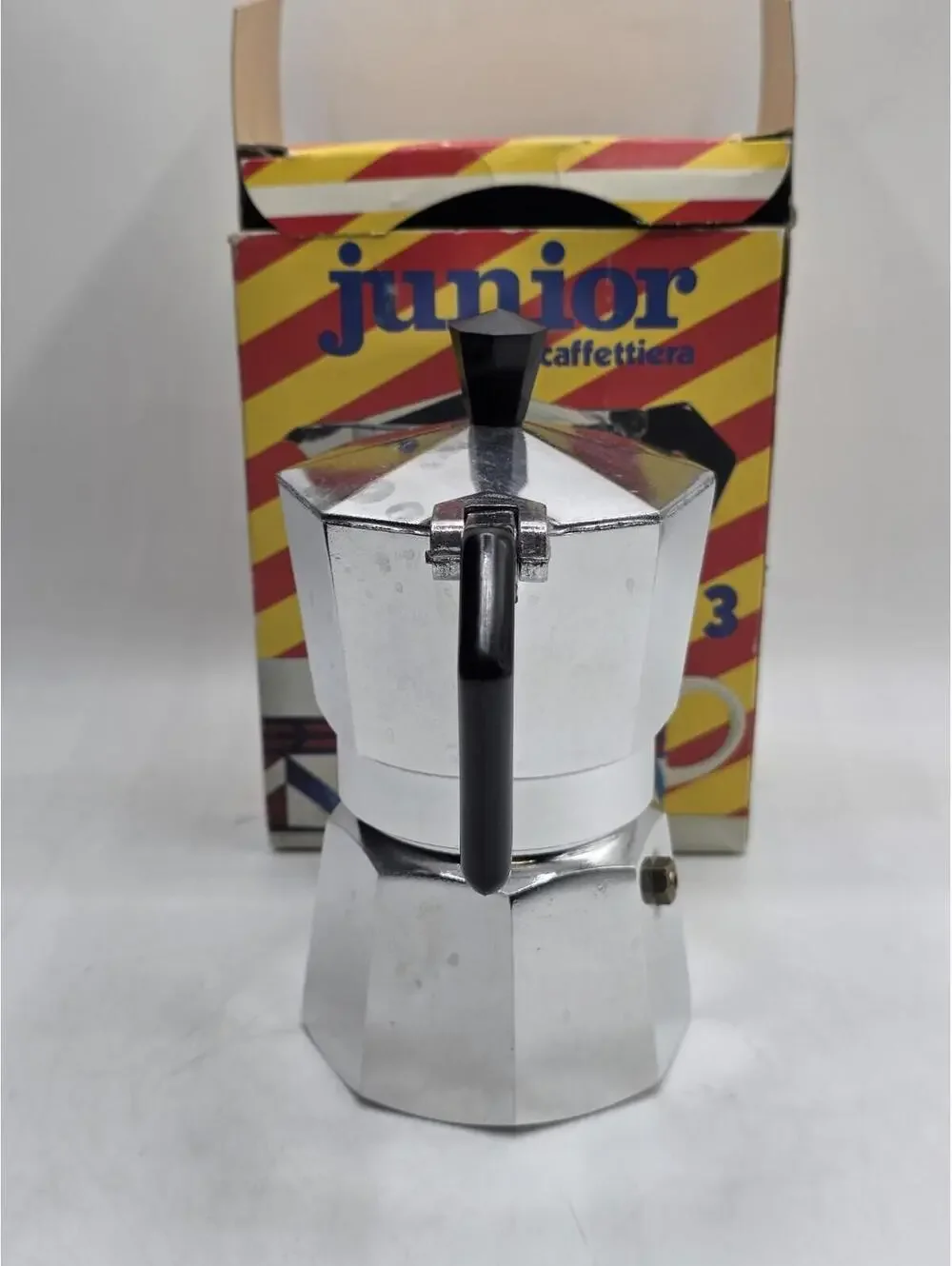 Vintage Junior Express Moka Pot | 3-Cup Espresso Maker | Made in Italy